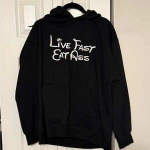 Live fast eat as* hoodie